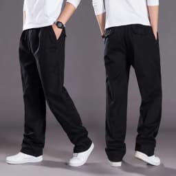 Men's Cargo Pants Cotton Black Work Pants Summer Casual Climbing Joggers Man Sweatpants Sports Spring Autumn Twill Trousers