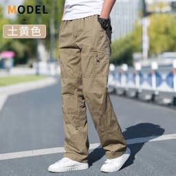 Men's Cargo Pants Cotton Black Work Pants Summer Casual Climbing Joggers Man Sweatpants Sports Spring Autumn Twill Trousers