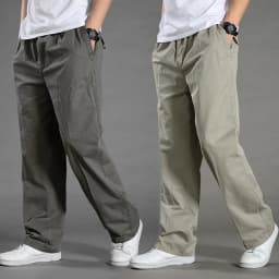 Men's Cargo Pants Cotton Black Work Pants Summer Casual Climbing Joggers Man Sweatpants Sports Spring Autumn Twill Trousers