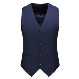 Royal Blue Vest Waistcoat Men's Brand New Slim-Fit V Neck Dress Vests Mens Formal Business Wedding Tuxedo Chaleco Hombre 6xl