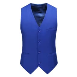 Royal Blue Vest Waistcoat Men's Brand New Slim-Fit V Neck Dress Vests Mens Formal Business Wedding Tuxedo Chaleco Hombre 6xl