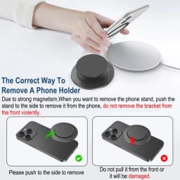 Magnetic Folding Mobile Phone Grip Holder Socket Pocket Support for Magsafe IPhone Mac Samsung Safe Ring Finger Expanding Stand