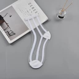 Fashion Sexy Women Socks New Product Crystal Silk Tide Socks Spring Summer Transparent Lace Mesh Fishnet Socks Lady Cool Sox