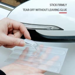 Car Door Edge Transparent Anti Scratch Protection Strips Bumper Scuff Plate Bar Rearview Mirror Anti-collision Protector Sticker