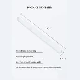 Car Door Edge Transparent Anti Scratch Protection Strips Bumper Scuff Plate Bar Rearview Mirror Anti-collision Protector Sticker