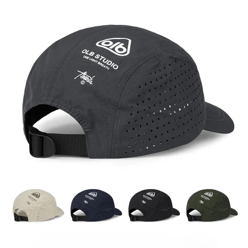 Short Brim Quick-Drying Mesh Baseball Cap - Breathable Lightweight UV Protection Sunshade, for Men Women Couples, Outdoor Hiking