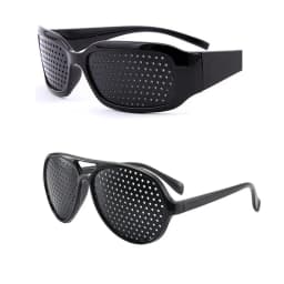 Men And Women Improving Vision Anti Myopia Astigmatism Glasses With Holes For Correcting Fatigue Pinhole Glasses