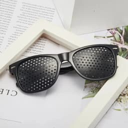 Men And Women Improving Vision Anti Myopia Astigmatism Glasses With Holes For Correcting Fatigue Pinhole Glasses