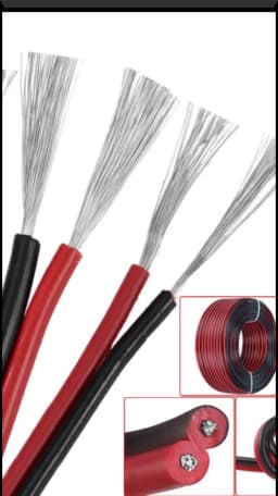 12V Red Black Hookup Wire 2 Pin Automotive Flat Cable LED Extension Wires For Doorbell LED Ribbon Lamp Tape Lighting Speakers