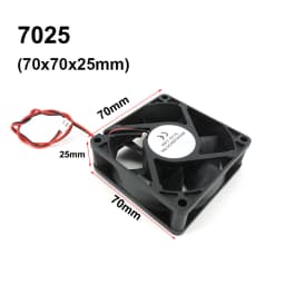 4010 12025 8010 30mm DC 5V 12V 24V Cooling Fan Brushless Motor Case Quiet 40MM 50MM 60MM 70MM 80MM 90MM 120MM for 3D Print 2PIN