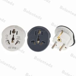 Korea EU Plug Adapter 16A 250V Travel Adapter Converter 2 Round Socket High Quality Universal AU US UK CN To EU KR Wall Socket