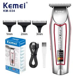 Kemei Professional Hair Trimmer Electric Beard Trimmer For Men Hair Clipper Hair Cutter Machine Haircut Grooming Kit KM-032