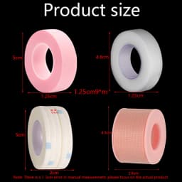 1/3/5 Rolls Eyelashes Extension Tape PE Adhesive Tools Under Eye Pads For Micropore Lashes Grafting Supplies Lash Lifting Tapes