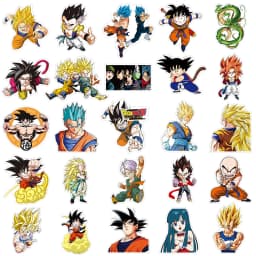 10/30/50pcs Classic Japan Anime Dragon Ball Stickers Kids Decals Toy DIY Laptop Water Bottle Phone Cool Cartoon Son Goku Sticker