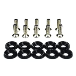 10 PCS M6 Car Modified Fasteners Fender Washer Bumper Engine Concave Screws Fender Washer License Plate Bolts Car Styling Gasket