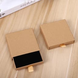 10Pcs New Arrive Thin Kraft Paper Drawer Jewelry Packaging Greeting Card Necklace Bracelet Gift Package Case Boxes Dropshipping