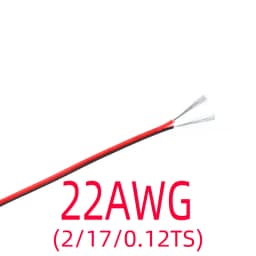 2 Pin Electrical Wire Tinned Copper 18/20/22/24/26 AWG insulated PVC Extension LED Strip Cable Red Black Wire