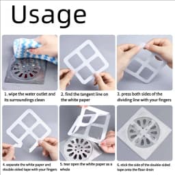 Floor Drain Sticker, Insect-proof Self-adhesive Bathroom Hair Filter Net, Sewer Filter, Kitchen Anti-blocking Mesh Net