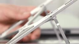 Adjustable Aluminum Laptop Stand - 6-Level Height, Foldable & Portable Design For 8-16” Laptops, Enhanced Ventilation & Heat