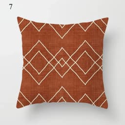 Brown Series Modern Simple INS Pillowcase Square Sofa Pillow Cover Striped Lattice Cushion 45*45cm