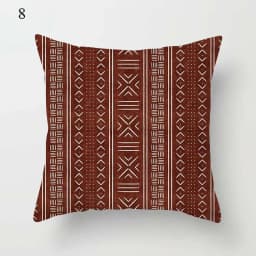 Brown Series Modern Simple INS Pillowcase Square Sofa Pillow Cover Striped Lattice Cushion 45*45cm