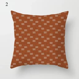 Brown Series Modern Simple INS Pillowcase Square Sofa Pillow Cover Striped Lattice Cushion 45*45cm