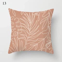 Brown Series Modern Simple INS Pillowcase Square Sofa Pillow Cover Striped Lattice Cushion 45*45cm