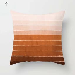 Brown Series Modern Simple INS Pillowcase Square Sofa Pillow Cover Striped Lattice Cushion 45*45cm