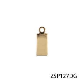 Good polishing golden color Customized Laser engraving logo Tags stainless steel Labels jewelry Tab parts accessories