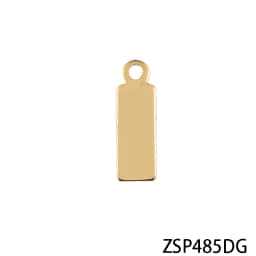 Good polishing golden color Customized Laser engraving logo Tags stainless steel Labels jewelry Tab parts accessories
