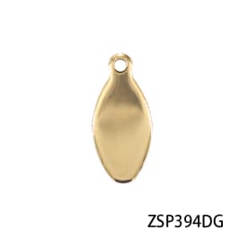 Good polishing golden color Customized Laser engraving logo Tags stainless steel Labels jewelry Tab parts accessories