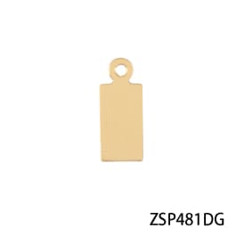 Good polishing golden color Customized Laser engraving logo Tags stainless steel Labels jewelry Tab parts accessories
