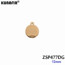 Good polishing golden color Customized Laser engraving logo Tags stainless steel Labels jewelry Tab parts accessories