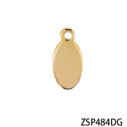 Good polishing golden color Customized Laser engraving logo Tags stainless steel Labels jewelry Tab parts accessories