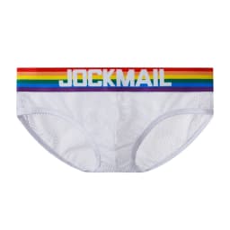 Jockmail Sexy Men's Underwear Briefs Cotton Low Rise Underpant Net yarn Lace , Breathable Summer Shorts calzoncillos hombre slip