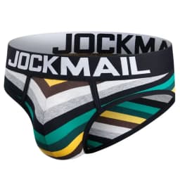 Jockmail Sexy Men's Underwear Briefs Cotton Low Rise Underpant Net yarn Lace , Breathable Summer Shorts calzoncillos hombre slip
