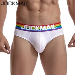 Jockmail Sexy Men's Underwear Briefs Cotton Low Rise Underpant Net yarn Lace , Breathable Summer Shorts calzoncillos hombre slip