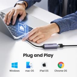 UGREEN USB Ethernet 1000Mbps USB C to RJ45 Lan Thunderbolt 3 for Laptop PC MacBook Samsung Windows Type C Network Card Internet
