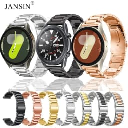 Metal Strap For Samsung Galaxy Watch 7/6/5/4/3/5 Pro Gear S3 44mm 40mm 45mm 4 6 Classic 42mm 46mm 43mm 47mm Stainless Steel Band