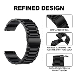 Metal Strap For Samsung Galaxy Watch 7/6/5/4/3/5 Pro Gear S3 44mm 40mm 45mm 4 6 Classic 42mm 46mm 43mm 47mm Stainless Steel Band