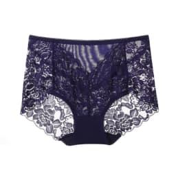 Women Ultra-thin Mesh Panties Sexy High-waist Butt Lifter Briefs Lace Embroidery Underwear Seamless Breathable Plus Size Knicker