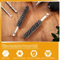5 Pieces Hexagonal Shank Steel Wire Brush for Electric Drill Cleaning Stainless Steel Wire Brush for Electric Drill Cleaning