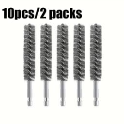 5 Pieces Hexagonal Shank Steel Wire Brush for Electric Drill Cleaning Stainless Steel Wire Brush for Electric Drill Cleaning