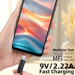 1PC 2PCS Type C to Lightning Fast Charging Data Cable MFI Certified 20W Nylon Braided Cable for iPhone14 14Pro 14Plus 13 12 11 X