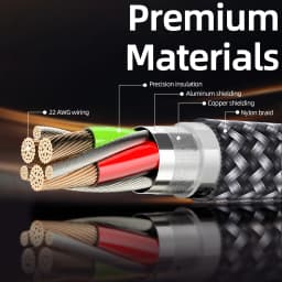 1PC 2PCS Type C to Lightning Fast Charging Data Cable MFI Certified 20W Nylon Braided Cable for iPhone14 14Pro 14Plus 13 12 11 X