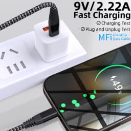 1PC 2PCS Type C to Lightning Fast Charging Data Cable MFI Certified 20W Nylon Braided Cable for iPhone14 14Pro 14Plus 13 12 11 X