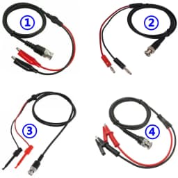 JX 1PCS BNC Male Plug to Dual Hook Clip Alligator Clip Banana Plug Test Lead for Oscilloscope/Multimeter