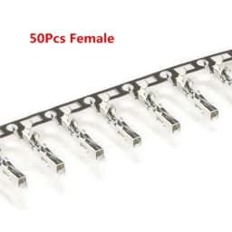 50Pcs 2.54mm Male and Female Dupont and Servo Crimp Wire Jumper Pin Header Connector Terminal Pins Crimp