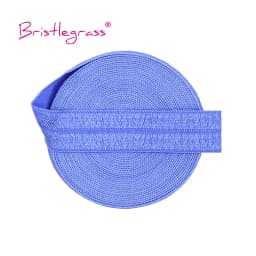 BRISTLEGRASS 2 5 10 Yard 5/8" 15mm Solid Shiny Fold Over Elastic FOE Spandex Satin Band Tape Hair Tie Headband Dress Sewing Trim