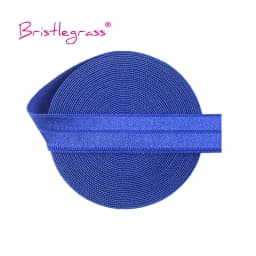 BRISTLEGRASS 2 5 10 Yard 5/8" 15mm Solid Shiny Fold Over Elastic FOE Spandex Satin Band Tape Hair Tie Headband Dress Sewing Trim